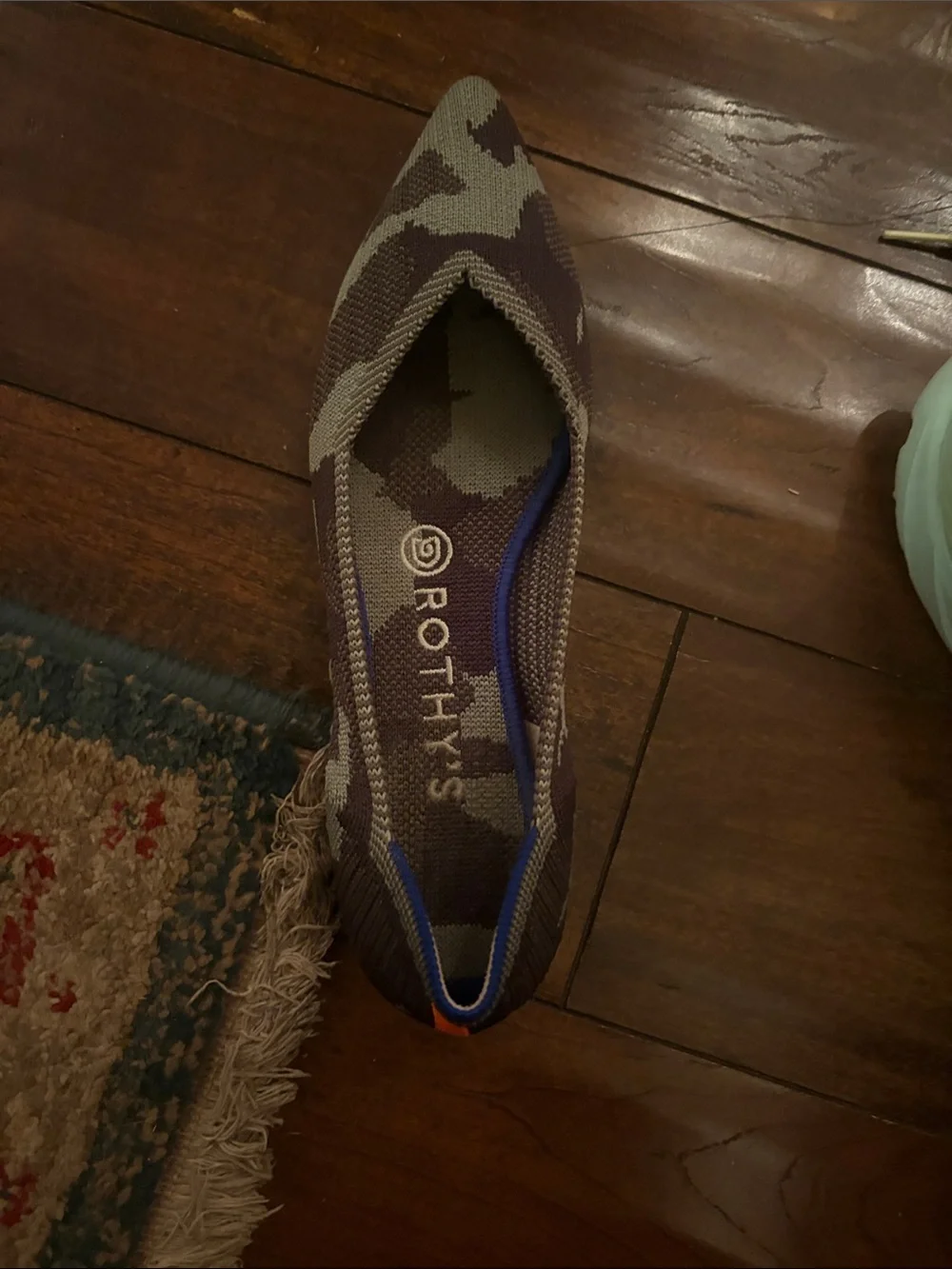 Hoka Women's Yellow Teal Athletic Shoes - Picture 3 of 8